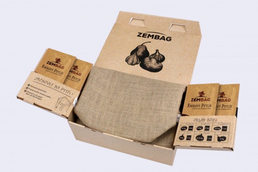 Darčekový balíček Zembag na zemiaky, ovocie a zeleninu-bordo