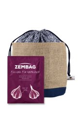 Blau geblümt Zembag für 0,75 kg Knoblauch