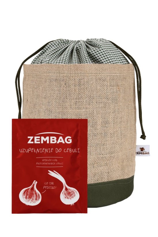Oliwkowo-zielony Zembag na 2 kg cebuli