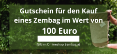 Elektronischer Geschenkgutschein zum Kauf von Zembags im Wert von 100 €