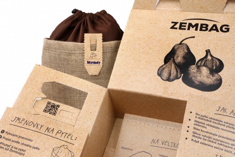 Dárkový balíček Zembag na brambory, ovoce a zeleninu-bordo