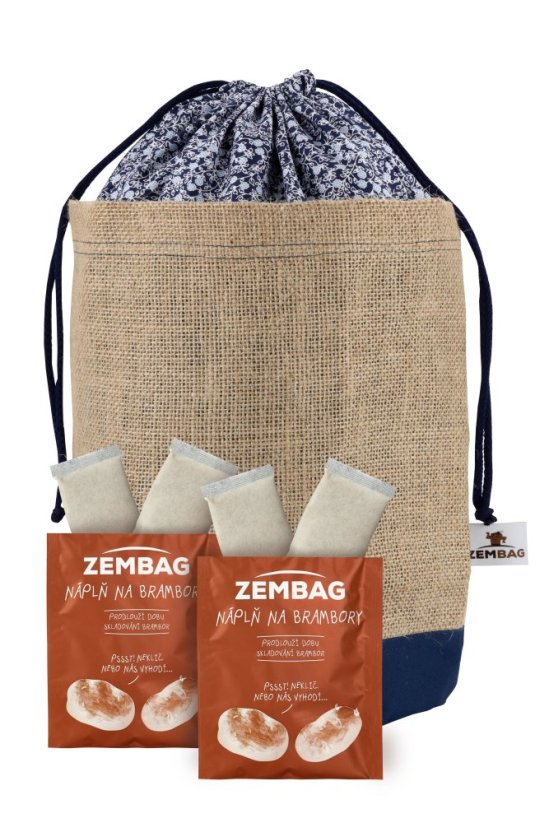 Modrý květinový Zembag na 10 kg brambor
