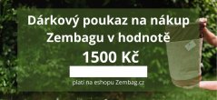 Dárkový poukaz na nákup v eshopu Zembag.cz v hodnotě 1500 Kč