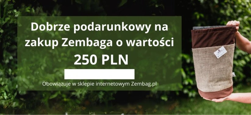Bon podarunkowy na zakupy w sklepie internetowym Zembag.pl o wartości 250 zł