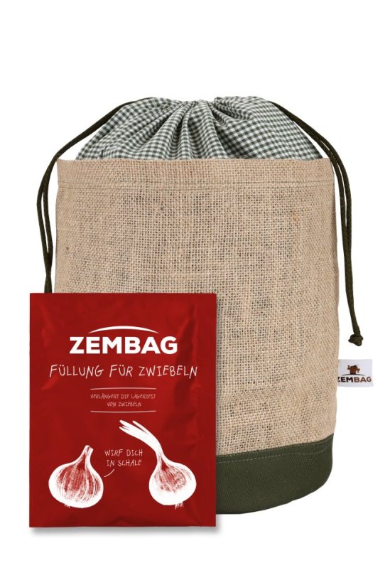 Olivgrüner Zembag für 2 kg Zwiebeln