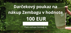Elektronický darčekový poukaz na nákup produktov Zembag v hodnote 100 €