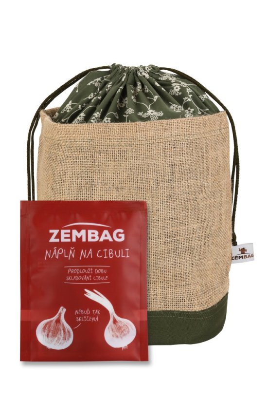 Khaki kvetinový Zembag na 2 kg cibule
