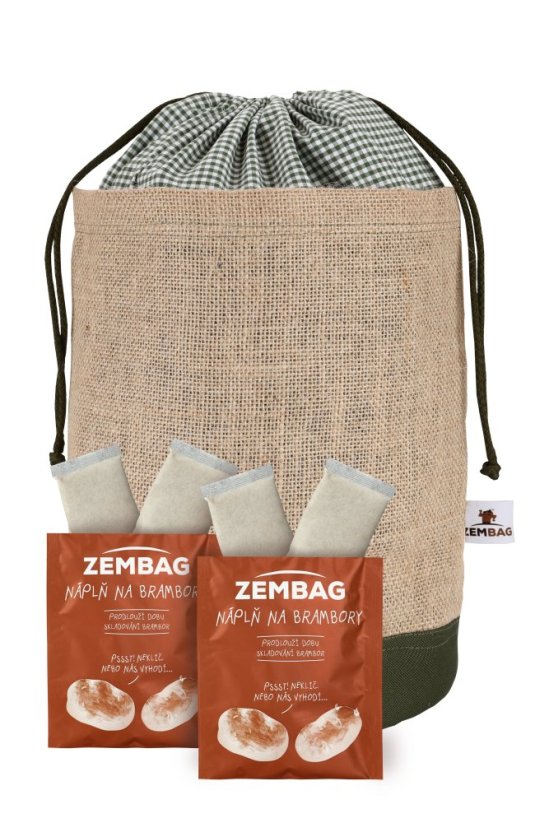 Olivově zelený Zembag na 10 kg brambor