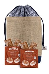 Blau geblümt Zembag für 10 kg Kartoffeln