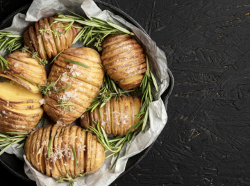 Französische Kartoffeln aus rohen Kartoffeln oder mit Rauchfleisch?