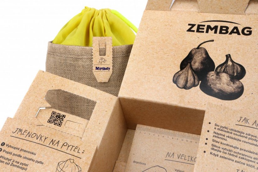 Darčekový balíček Zembag na zemiaky, ovocie a zeleninu-žlty