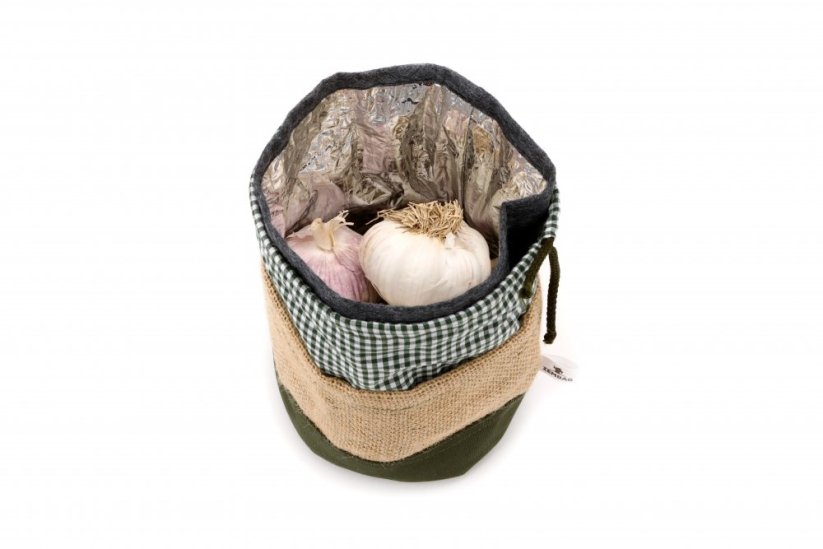 Olivovo zelený Zembag na 0,75 kg cesnaku