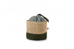 Olivgrüner Zembag für 0,75 kg Knoblauch