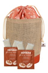 Orange geblümt Zembag für 10 kg Kartoffeln