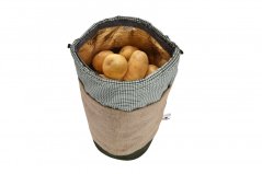 Oliwkowo-zielony Zembag na 10 kg ziemniaków