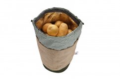 Oliwkowo-zielony Zembag na 10 kg ziemniaków