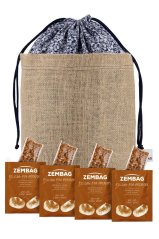 Blue floral Zembag for 10 kg of potatoes
