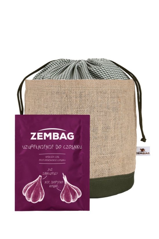 Oliwkowo-zielony Zembag na 0,75 kg czosnku