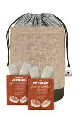 Oliwkowo-zielony Zembag na 10 kg ziemniaków
